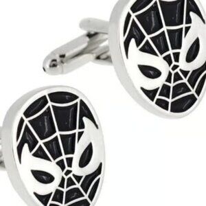 spider-man black cufflinks